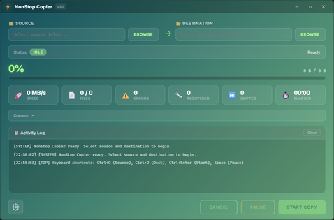 MK NONSTOP COPIER Screenshot